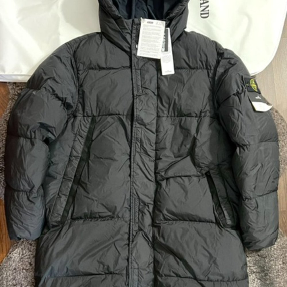 STONE ISLAND GIACCONE VERA PIUMA (BLACK)